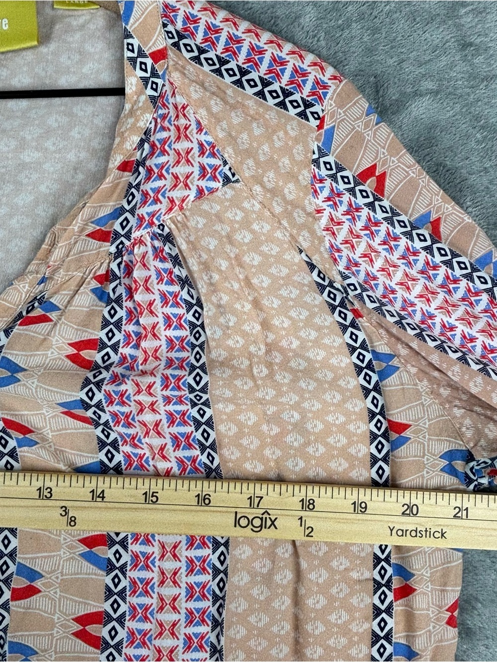 Anthropologie Maeve Top Large Sunset District Southwest Aztec Print - Picture 9 of 10